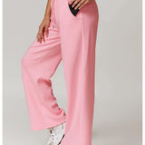 Ayla | Women's Straight Leg Running Pants with Elastic Waist