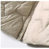 Magdalena | Women's Lightweight Duck Down Jacket with Heart Quilt and Knit Hood