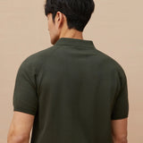 Fletcher | Men's Knitted Polo Shirt with Button Down Design