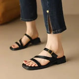 Tahlia | Women's Sandals with Double-Strap and Square Toe
