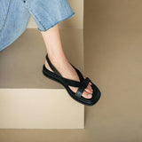 Valetta | Women's Platform Sandals with Cross-Strap and Buckle