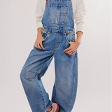 Marceline | Women's Oversized Cotton Denim Overalls with Adjustable Straps