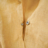 Valienne | Women Top With Linen Cross Neck