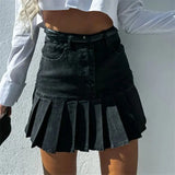 Caroline | Women's Skirt with A-line and Pleated Hem