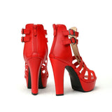 Lacey | Women Platform Heels with Straps and Buckles