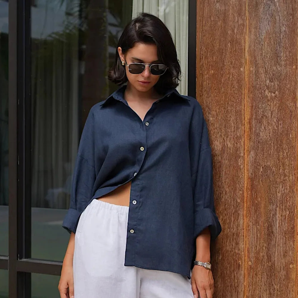 Capri | Women Shirt With Cotton Relaxed Fit