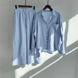 Amelia | Women's Cotton Linen Two Piece Set with Cropped Pants