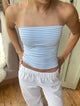 Riley | Women's Strapless Cropped Tube Top Backless