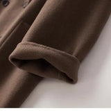 Cecilia | Women's Double-Breasted Wool Coat with Structured Straight Cut