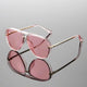 Freya | Women's Aviator Sunglasses with Semi-Transparent Frame