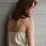 Nora | Women’s Linen V-Neck Camisole Top