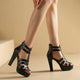 Lacey | Women Platform Heels with Straps and Buckles