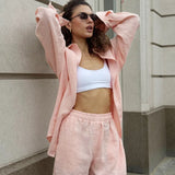Ellis | Women's Cotton Two Piece Set Trousers