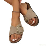Aveline | Women's Sandals with Buckle and Cork Footbed