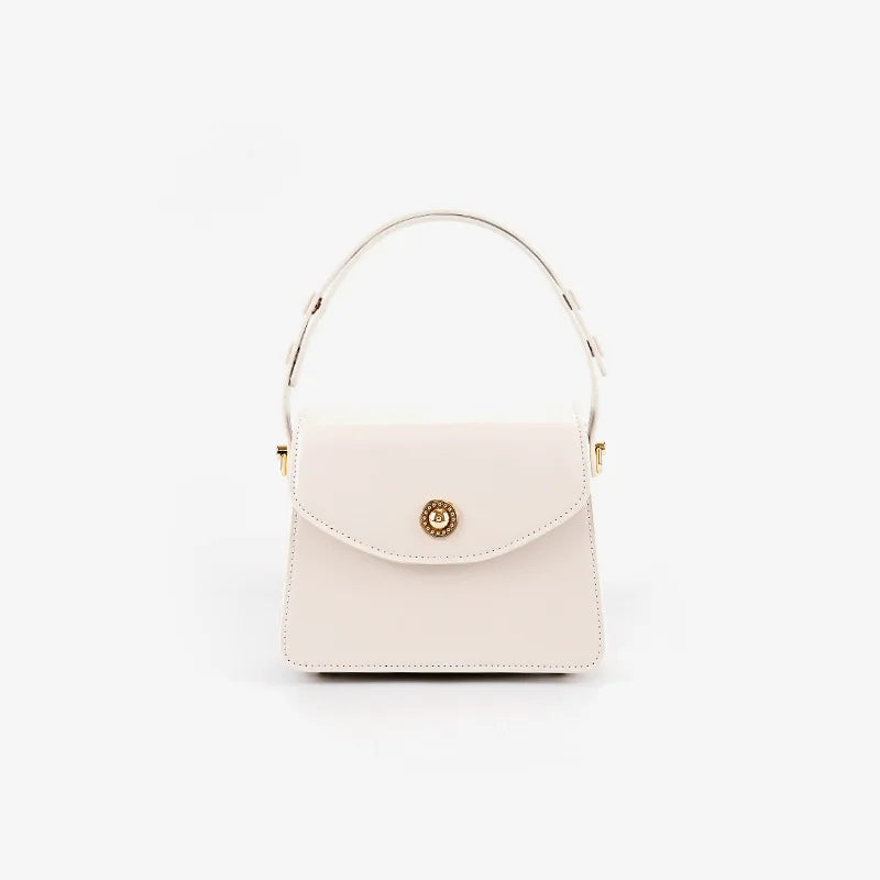 Clara | Women Bag with Leather and Gold Clasp