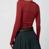 Tuscany | Women Top With Square Neck Slim Fit