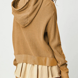 Beth | Women's Cropped Zip Hoodie with Oversized Fit and Soft Cotton Fabric