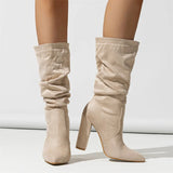 Madison | Women Boots with Pleated Shaft and Toe