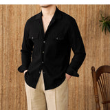 Grayson | Men's Cotton Seersucker Cuban Collar Shirt