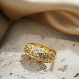 Belliza | Women Ring with Bubble Design and Gold Plating