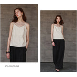 Nora | Women’s Linen V-Neck Camisole Top