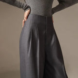 Firenze | Women's Wide Leg Trousers with Elastic Waist