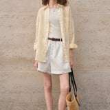 Sheer | Women Shirt With Ramie Linen Blend