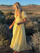 Juliette | Women's A-Line Maxi Sundress with Button Front