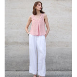 Mara | Women Top With Linen Reversible Neck