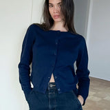 Camille | Women Cardigan With Knit Round Neck