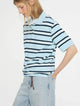 Noelle | Women Polo With Cotton Stripe Design