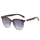 Sarah | | Women's Sunglasses with Wooden Arms and Square Frame