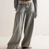 Roxy | Women's Wide Leg Denim Jeans with Low Waist