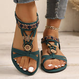 Zariah | Women's Boho Sandals with Beads and Embroidery