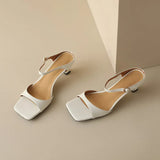Belle | Women’s Mules with Open Toe and Strap