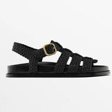 Valentina | Women's Sandals with Handwoven Straps and Buckle