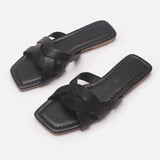 Orielle | Women’s Woven Slides with Interlaced Straps
