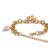 Marée | Women Bracelet with Starfish and Gold Plating