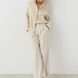 Langley | Women Shirt With Cotton Crinkle Fabric