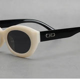Audrey | Women's Sunglasses with Sculpted Rim and Round Lenses