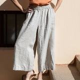 Sylvie | Women's Linen Pants with Elastic Waistband