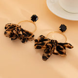 Zara | Women's Earrings with Silk Fabric and Stainless Steel