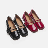 Rosetta | Women Mary Janes with Rose Accent and Glossy
