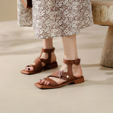 Calista | Women’s Sandals with Straps and Square Toe
