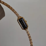Solenne | Women Wrist Watch with Rectangular Case and Bracelet