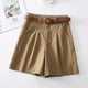 Parker | Women's Shorts with High Waist and Belt