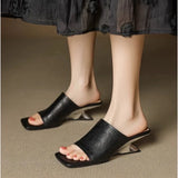 Verona | Women's Mule with Sculpted Heel and Open-Toe