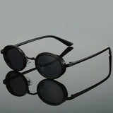 Valencia | Icon Sunglasses with Oval Frame Gold Detailing