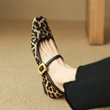 Feline | Women Heels with Leopard Print and Buckle