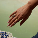 Astrielle | Women Ring with Star Design and Gold Plating